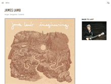 Tablet Screenshot of jameslambmusic.com